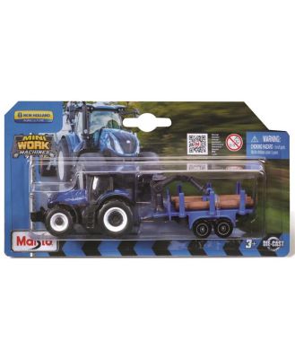 Maisto Mini Work Machines Tractor & Trailer Assorted