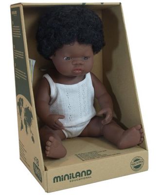 Miniland Baby Doll African Girl