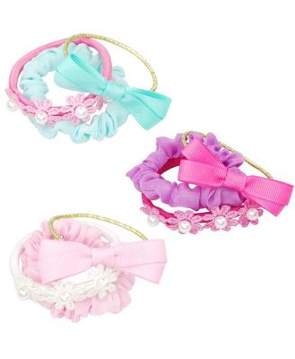 Pastel Delight Scrunchie Elastic Set Assorted