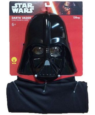 Star Wars Darth Vader Cape & Mask Kids Dress Up Costume Set