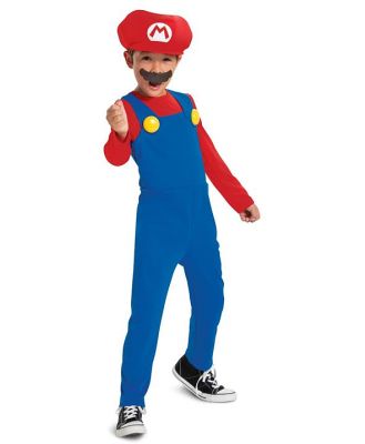 Super Mario Bros Mario Kids Dress Up Costume 7-8