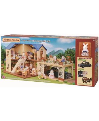 Sylvanian Families Large House With Carport Gift Set