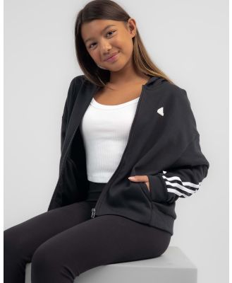 adidas Girls' Future Icons Zip Hoodie in Black
