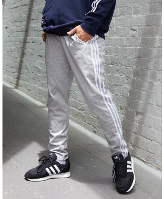 adidas Men's 3 Stripe Track Pants in Grey