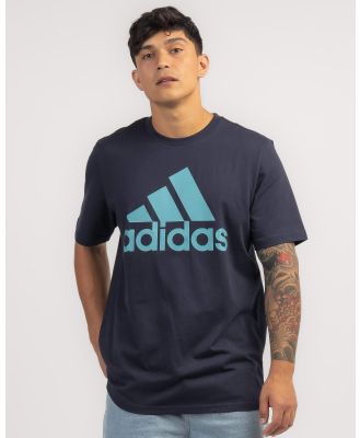 adidas Men's Big Logo T-Shirt in Blue