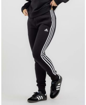 adidas Women's Essentials 3 Stripe Track Pants in Black