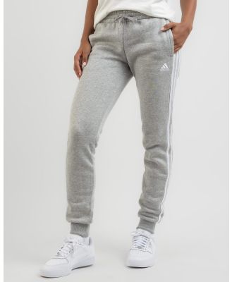 adidas Women's Essentials 3 Stripe Track Pants in Grey