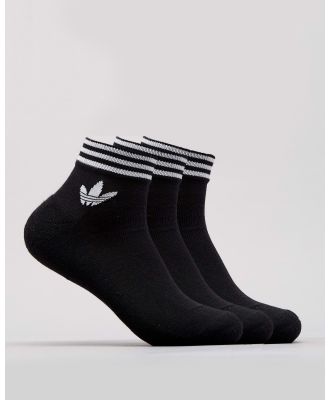 adidas Women's Trefoil Ankle Socks Pack in Black