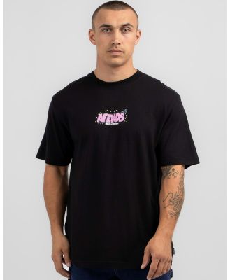 Afends Men's Universe Retro Fit T-Shirt in Black