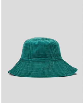 Afends Women's Blanca Recycled Cord Bucket Hat in Green