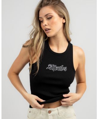 Afends Women's Burning Hemp Singlet Top in Black