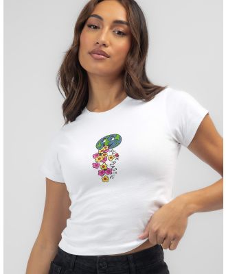 Afends Women's F Plastic Baby T-Shirt in White