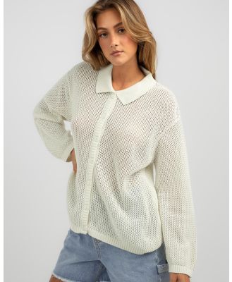Afends Women's Recycled Knit Shirt in White
