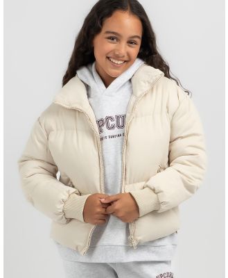 Ava And Ever Girls' Academy Puffer Jacket in Cream