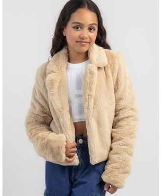 Ava And Ever Girls' After Party Jacket in Natural