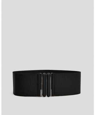 Ava And Ever Girl's Aria Stretch Belt in Black