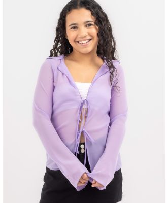 Ava And Ever Girls' Paris Top in Purple