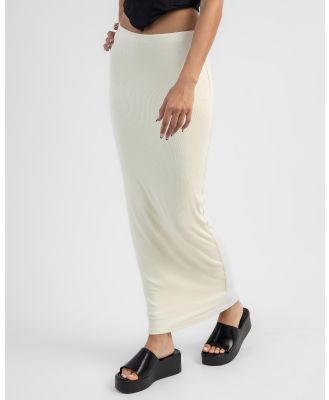 Ava And Ever It Girl Maxi Skirt in Cream