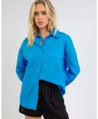 Ava And Ever Material Girl Shirt in Blue