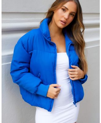 Ava And Ever Women's Academy Puffer Jacket in Blue