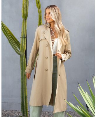 Ava And Ever Women's Archibald Trench Coat in Natural