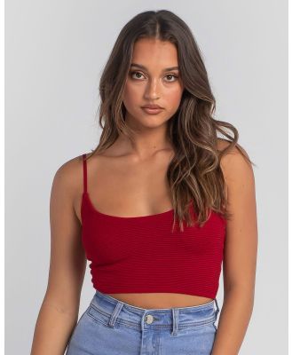 Ava And Ever Women's Ash Knit Top in Red