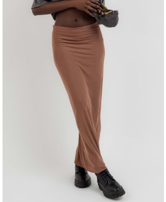 Ava And Ever Women's Axel Maxi Skirt in Brown