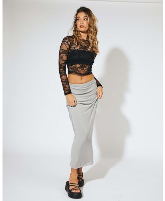 Ava And Ever Women's Axel Maxi Skirt in Grey