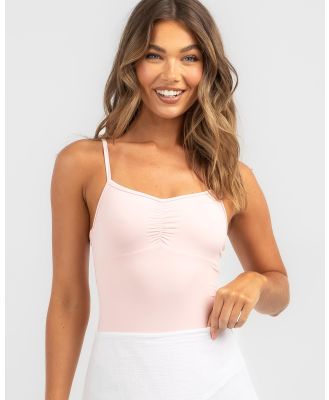 Ava And Ever Women's Ballet Class Bodysuit Top in Pink