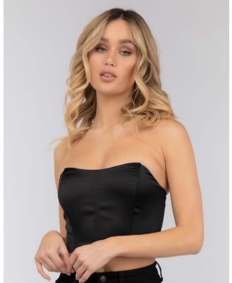 Ava And Ever Women's Beautiful Day Bustier Top in Black