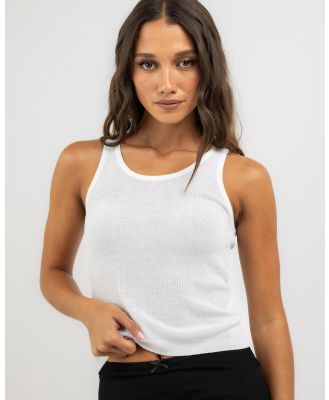 Ava And Ever Women's Catrina Sheer Knit Tank Top in White