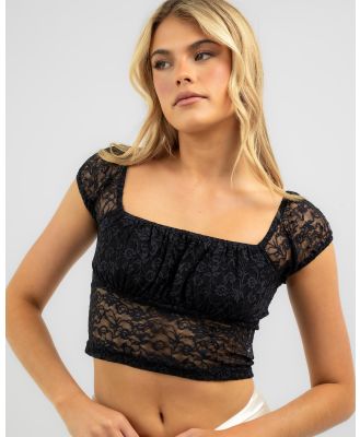 Ava And Ever Women's Danny Lace Cami Top in Black