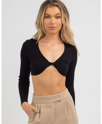Ava And Ever Women's Future Love Knit Top in Black