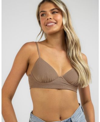 Ava And Ever Women's Halle Crop Top in Brown