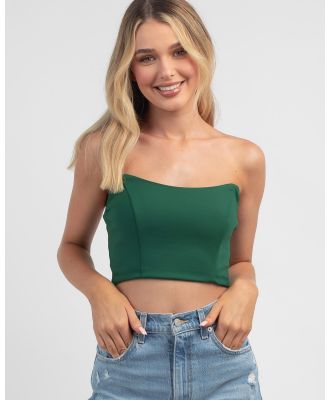 Ava And Ever Women's Heat Waves Corset Top in Green