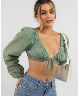 Ava And Ever Women's Indigo Top in Green