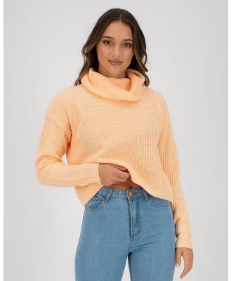 Ava And Ever Women's Jemma Tunnel Knit Jumper in Coral
