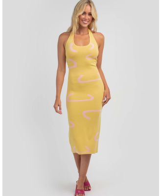 Ava And Ever Women's Kaz Midi Dress in Yellow