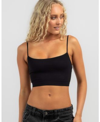 Ava And Ever Women's Mason Seamfree Crop Top in Black