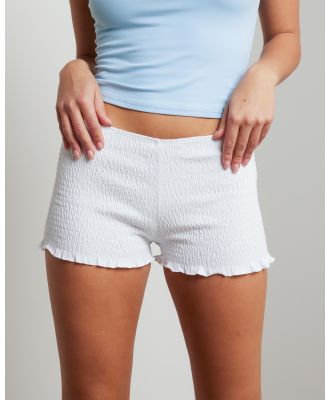 Ava And Ever Women's Molly Bike Shorts in White