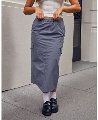 Ava And Ever Women's Odel Midi Skirt in Grey