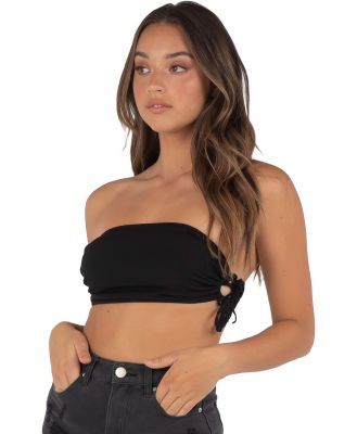 Ava And Ever Women's Push It Tube Top in Black