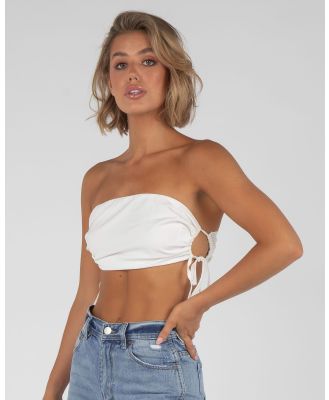 Ava And Ever Women's Push It Tube Top in White