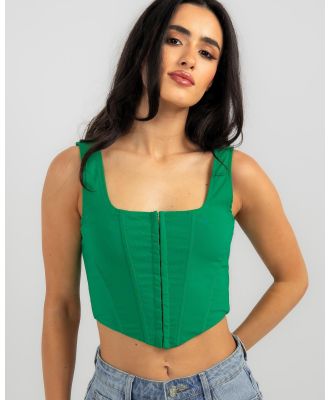 Ava And Ever Women's Rosario Corset Top in Green