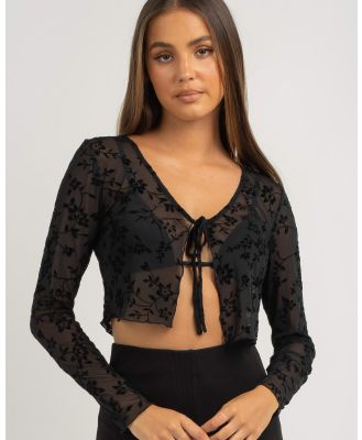 Ava And Ever Women's Up All Night Top in Black