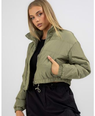 Ava And Ever Women's Venus Puffer Jacket in Green