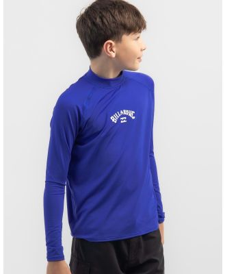 Billabong Boys' All Day Arch Long Sleeve Wet Shirt in Blue