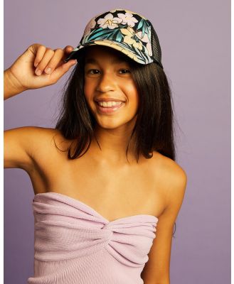 Billabong Girls' Cb Mermaid Feels Trucker Hat in Black