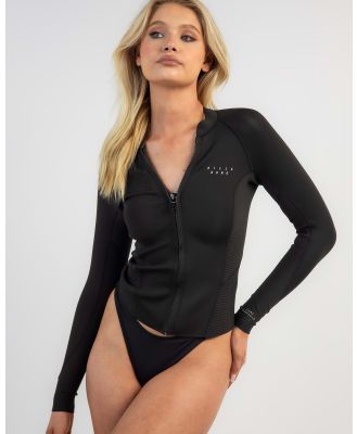 Billabong Girl's Peeky Long Sleeve Wetsuit Jacket in Black