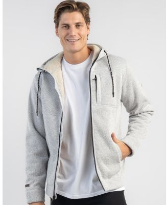 Billabong Men's Boundary Sherpa Hooded Zip Jacket in Grey